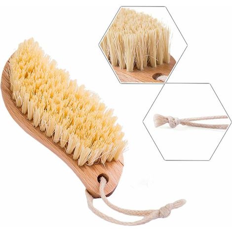 Filiyano-Brosse de nettoyage en bois de hêtre. Les poils naturels sont résistants à la déformation et conviennent à la cuisine et à la buanderie. (1/5)