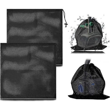 Modèle 2025, lot de 2 sacs en filet pour pompe à eau, sacs filtrants en filet pour pompe à eau, sacs barrière pour pompe à eau, sacs de protection pour pompe à eau, avec tiroir. (1/5)