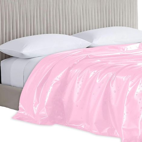 Housse de Lit de Massage en PVC Imperméable et Anti-Huile – Feuille de Protection Épaisse pour Spa, Tapisserie et Couture (Rose 220x130) (1/5)