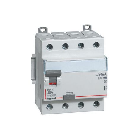 Legrand – Interrupteur différentiel tétrapolaire 400V type F 40A 30mA – Arrivée haute départ bas à vis – Immunité renforcée aux déclenchements intempestifs (1/2)