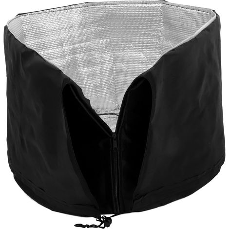 CCYKXABlack Oxford Breathable Winter Plant Cover for Outdoors, Protects Against Frost and Cold, for Shrubs and Pots, 1 Piece (1/5)