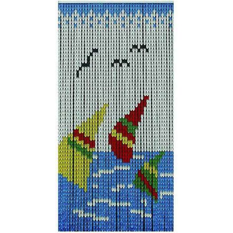 Cortina de lámina de velas de PVC 120x230 F 44 Vigas 01043