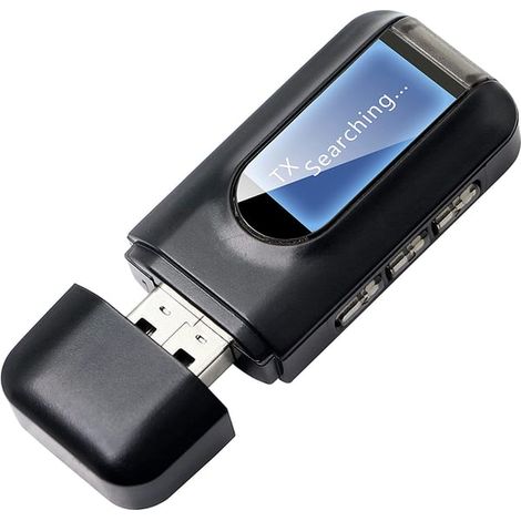 Émetteur et récepteur audio sans fil - Adaptateur Bluetooth pour voiture/PC/TV/casque audio (noir) (1/5)