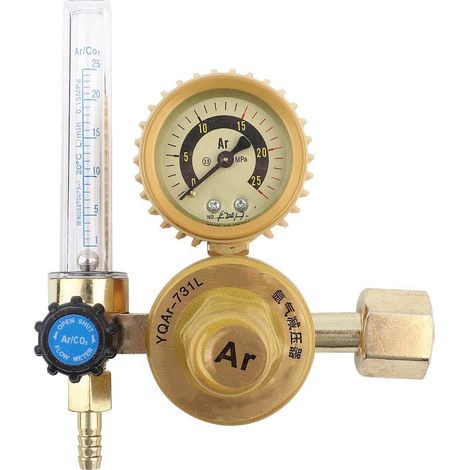 Regulateur de débitmètre Argon CO2 MIG TIG, 0-25MPA GABEAU DE PRESSION PRESSION Soudage durable pour une lecture facile (1/5)