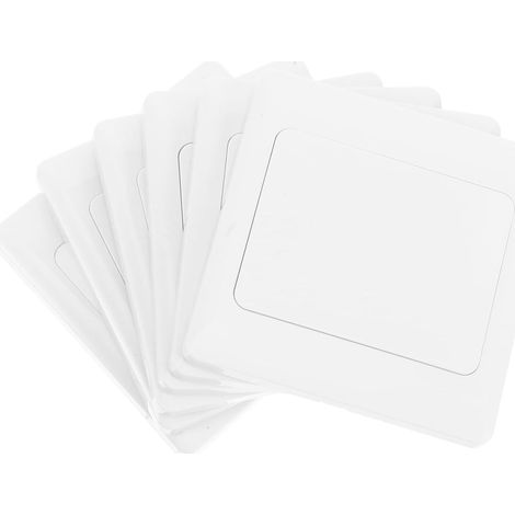 6 Pièces Couvercle De Plaque Murale Type 86 Blanc Cache Trou Mur Étanche Pour Rénovation Cache-Câble Décoratif Installation Facile Pour Maison Bureau Et École (1/5)