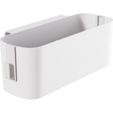 étagère de chevet collège dortoir chevet panier de rangement suspendu panier gratuit poinçonnage chevet étagère de rangement boîte de rangement de bureau(blanc)