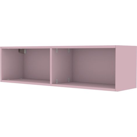 Libreria pensile moderna con schienale e montante centrale - Montaggio rapido cabineo - Cipriaf3c4ff