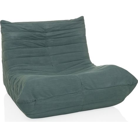 Sitzsack / Bodensofa Sitzolo Cord Stoff taubenblau hjh LIVING (1/5)