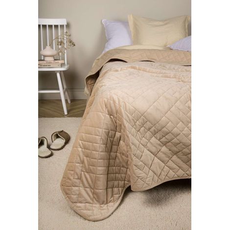 Jilly couvre-lit 260x260cm beige.