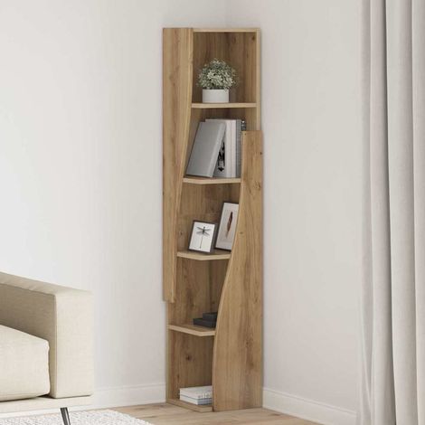 vidaXL Corner Cabinet 27.5 x 27 x 140 cm Engineered Wood Artisan Oak (1/5)