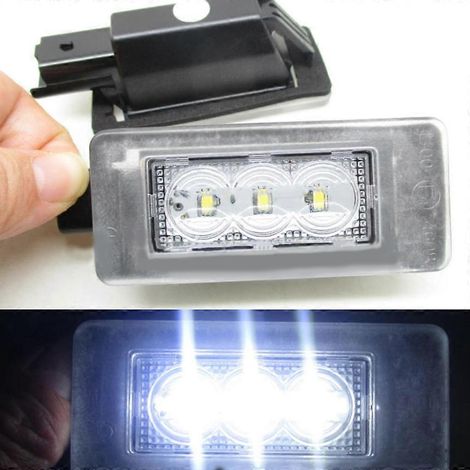 Éclairage de plaque d'immatriculation à LED blanche, fixation facile pour 207 CC 308 MK2 (1/4)