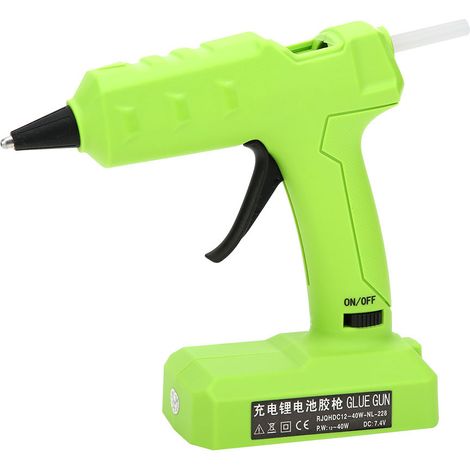 Pistolet à colle électrique rechargeable 40 W, batterie au lithium, pistolet à colle thermofusible (1/5)