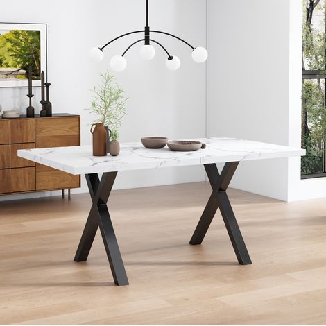 Tavolo pranzo rettangolare con gambe incrociate OKMYHOME (1/5)