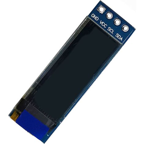 Module d'affichage OLED bleu de 0,91 pouce avec interface IIC 12C pour appareils électroniques DIY (1/5)