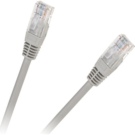 Patchkabel UTP 8c Stecker-Stecker 15m CCA grau Kat.6e (1/5)