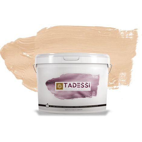 TADESSI Color Vista Wandfarbe Pastell Beige - Aprikosenbeige - Matte Dispersionsfarbe - Innenfarbe für Wand und Decke (1/5)