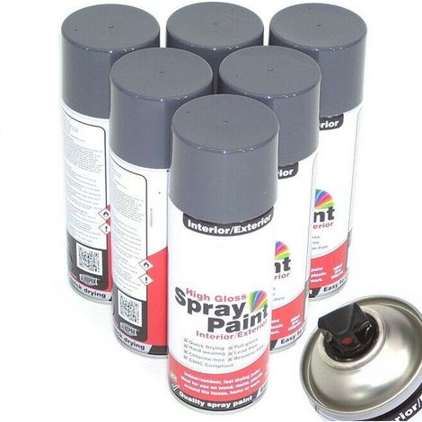 12 x Sprühdose 400mm Anthrazit Zaunfarbe Zaunlack Anthrazitgrau glänzend 12830 (1/5)