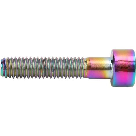 Vis de fixation supérieure de potence RISK M6x30mm en alliage de titane pour la réparation de vélos. (1/5)