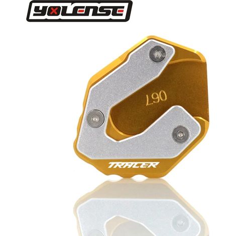 (Gold-Tracer) Compatible avec YAMAHA MT-09 MT 09 MT09 Tracer 900 XSR900 : béquille latérale, extension et support pour moto, puissance maximale (1/4)