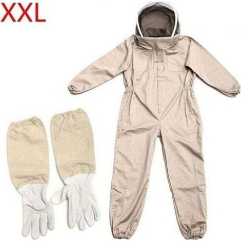 Taille XXL Tenue d'apiculture - Vêtement , XU,d'apiculture - Protection complète du corps - Gants pour débutants - KZQ (1/4)