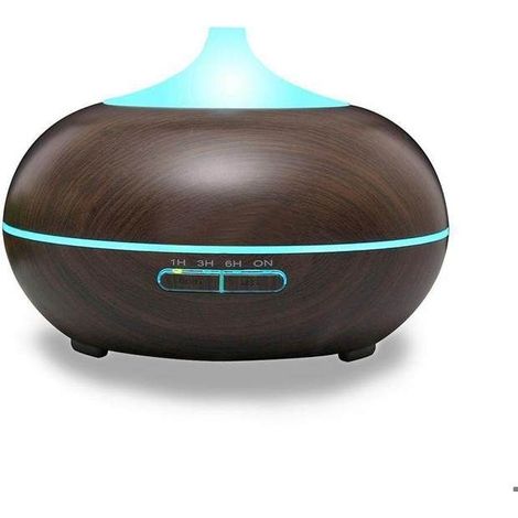 300ml aromathérapie diffuseur d'huiles essentielles ultrasonique brume froide agitateur humidificateur avec lampe à (1/5)