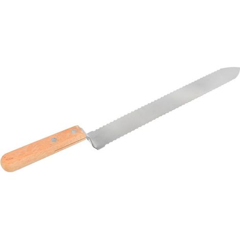 40 x 3,5 cm großes Entdeckelungsmesser mit Wellenschliff, Honiggewinnungswerkzeug für die Bienenzucht. (1/5)