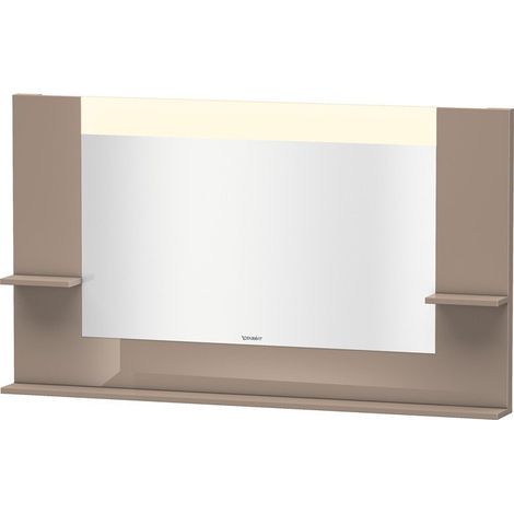 Miroir DuravitVERO 142x1400x800m avec éclairage cappuccino haute brillance