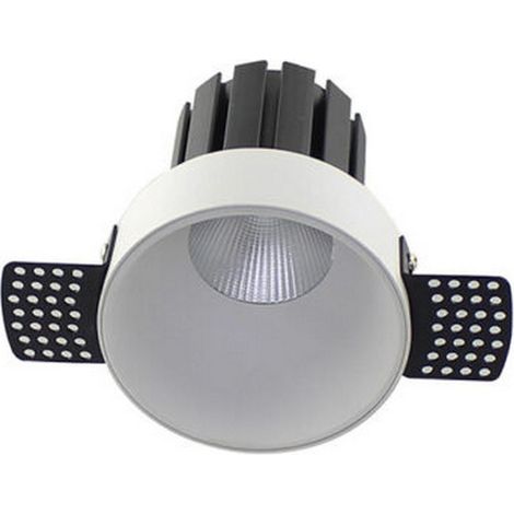 Spot LED Encastrable Trimless D62 6W Blanc Sablé avec Transfo ZAMBELIS S095 - 22 deg - Blanc chaud - 3000K (1/2)