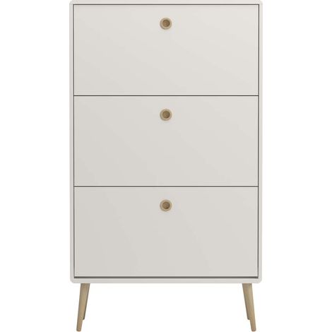 Softline meuble à chaussures 3 claquement de portes blanc. (1/2)