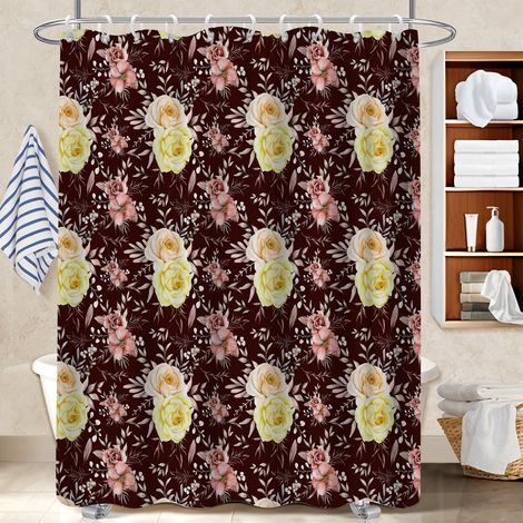 Rideau de douche imperméable en polyester 180x180 artistique bâche de douche pour un coin douche ressourçant (1/5)