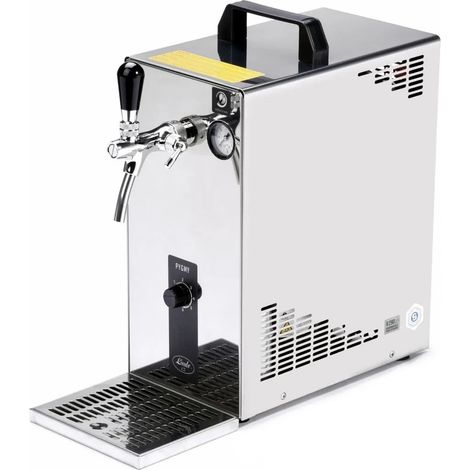 Zapfanlage, PYGMY 35/K Profi Green Line new - Bierzapfanlage / Trockenkühler mit Membranpumpe und integriertem Druckminderer, 1-leitig, 40 L/h, Edelstahlgehäuse (1/3)