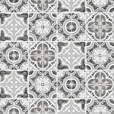 Mosaic Tile Effect Wallpaper White Grey Silver Geometric Paste The Wall Vinyl (1/4)