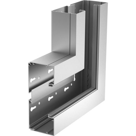OBO Bettermann Angolo piatto SIGNA STYLE crescente 70x170 el 70x170x270 Alluminio anodizzato, 6133283