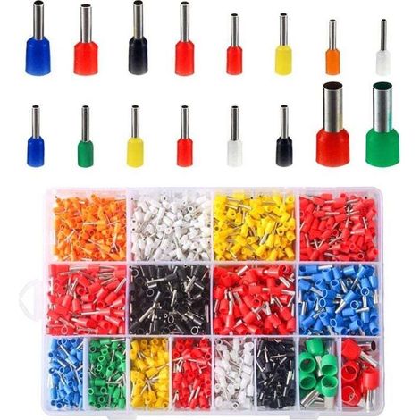 2120pcs Terminal Crimping Kit, Terminal Crimping Kit, Terminal Crimp Connector (1/4)