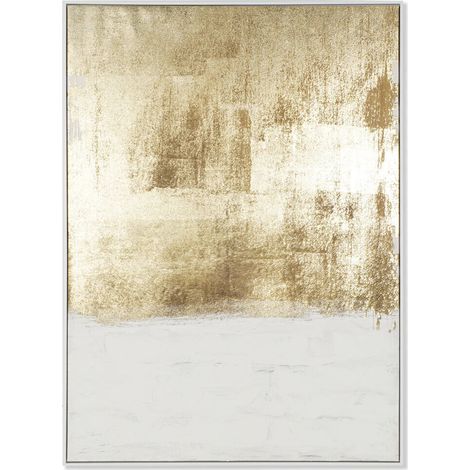 Cuadro Lienzo Ps 103X4,5X143 Pintado Mano Dorado (1/4)