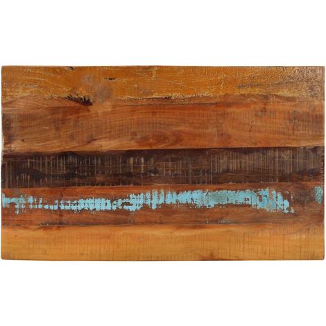 Dessus de table rectangulaire 60x100 cm 25-27 mm Bois récupéré (1/5)