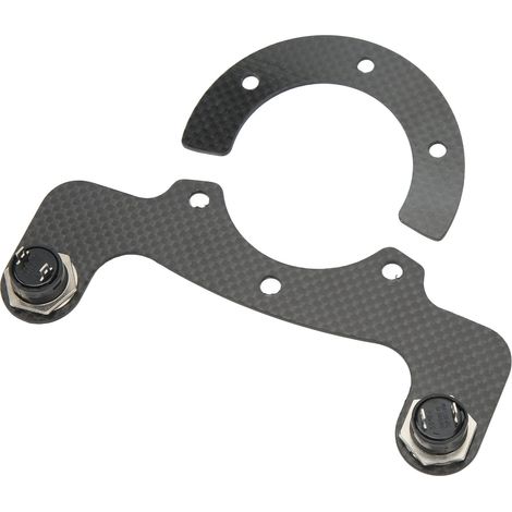 Kit de bouton de klaxon externe en fibre de carbone, 6 boulons, pour volant modifié, compatible avec les klaxons et feux verts. (1/5)