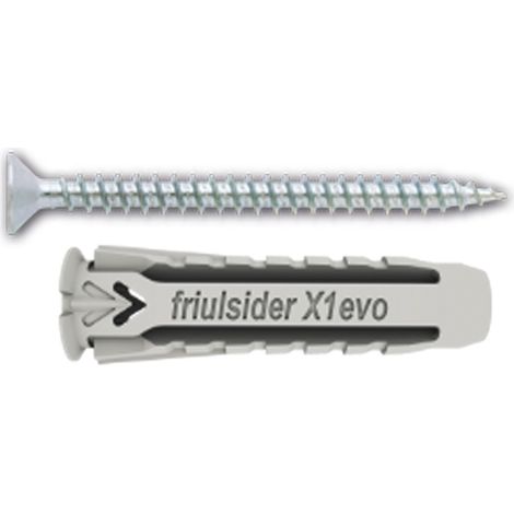 TASSELLO NYLON 'X1 EVO' CON VITE TPS TRUCIOLARE mm 10 x 50 - vite 6 x 60