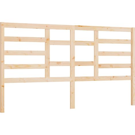 Testiera per dormire accessorio per camera da letto 206 x 4 x 104 cm in legno di pino massiccio TDL0206083