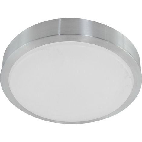 Sienna Ceiling And Wall Exterior Rasante Acero Cepillado, Plástico Mate IP44 (1/4)