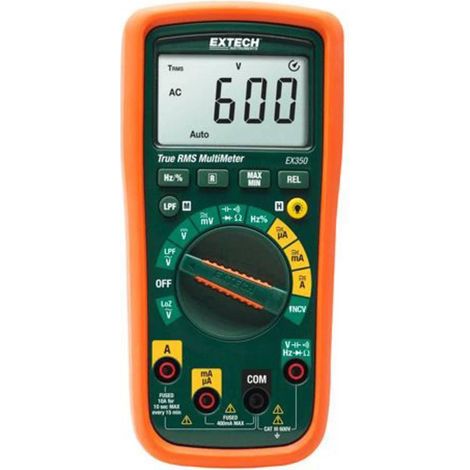 Multímetro digital profesional naranja Extech EX350