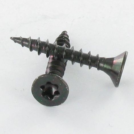 Vis Express – Vis à bois Tête fraisée TF TORX T15 3.5X20 Acier zingué noir – Lot de 100 pièces – Pour bois aggloméré et dur - noir-100