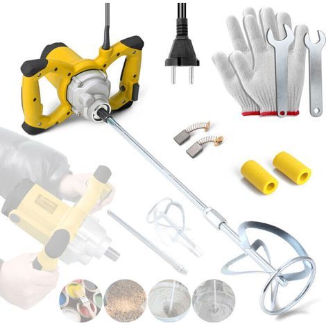2100-W-Betonmischer – 6 Geschwindigkeitsstufen – Zum Mischen von Zement, Mörtel, Farbe und schweren Materialien – Ergonomisches Design (1/5)