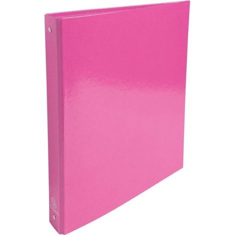 Classeur à anneaux - EXACOMPTA - Iderama - 4 anneaux - 30 mm - Rose - 275 feuilles (1/4)