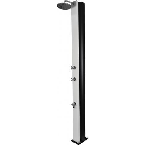 Douche de piscine solaire CROSS Blanche avec rince pieds 40L (1/5)
