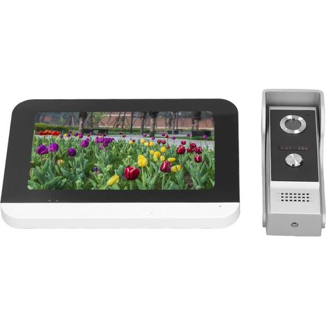 Intelligente digitale Türklingel mit 1080p HD-Video-Gegensprechanlage, Bewegungserkennung und WLAN-Anschluss für Zuhause (EU 100–240 V) (1/5)