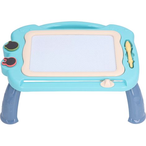Table à Dessin Magnétique pour Enfants avec Pieds, Plateau Effaçable et Réutilisable en Bleu Jade Clair - Idéal 3 Ans et Plus (1/5)