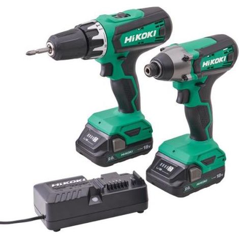 Hikoki 18V Combi & Impact Drill Twin Pack