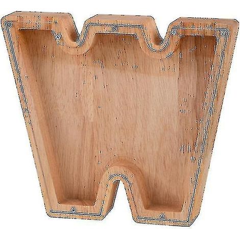 Sparschwein aus Holz mit dem Alphabet - Kinder-Spardose