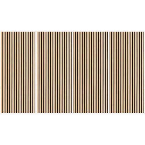 4 x pannello fonoassorbente legno rovere per interni 120x60cm Tabb-O
